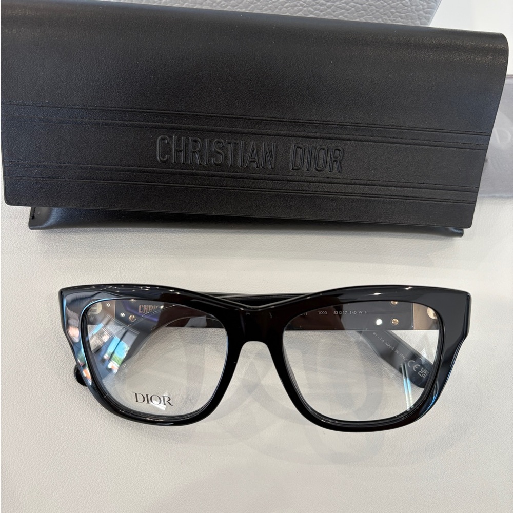 Dior Women's Black Square Glasses